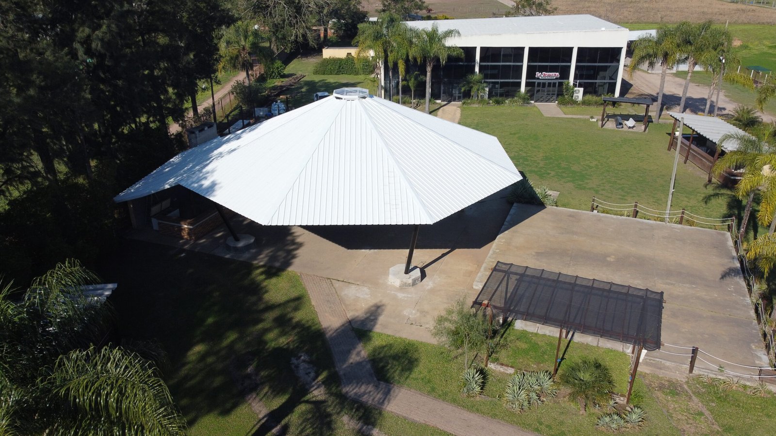 Espacio exterior natural para recepciones